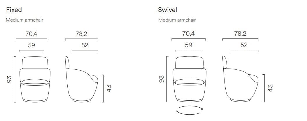 Тканевое кресло с подлокотниками FREZZA радар ARCH-00108703 - Вид №5