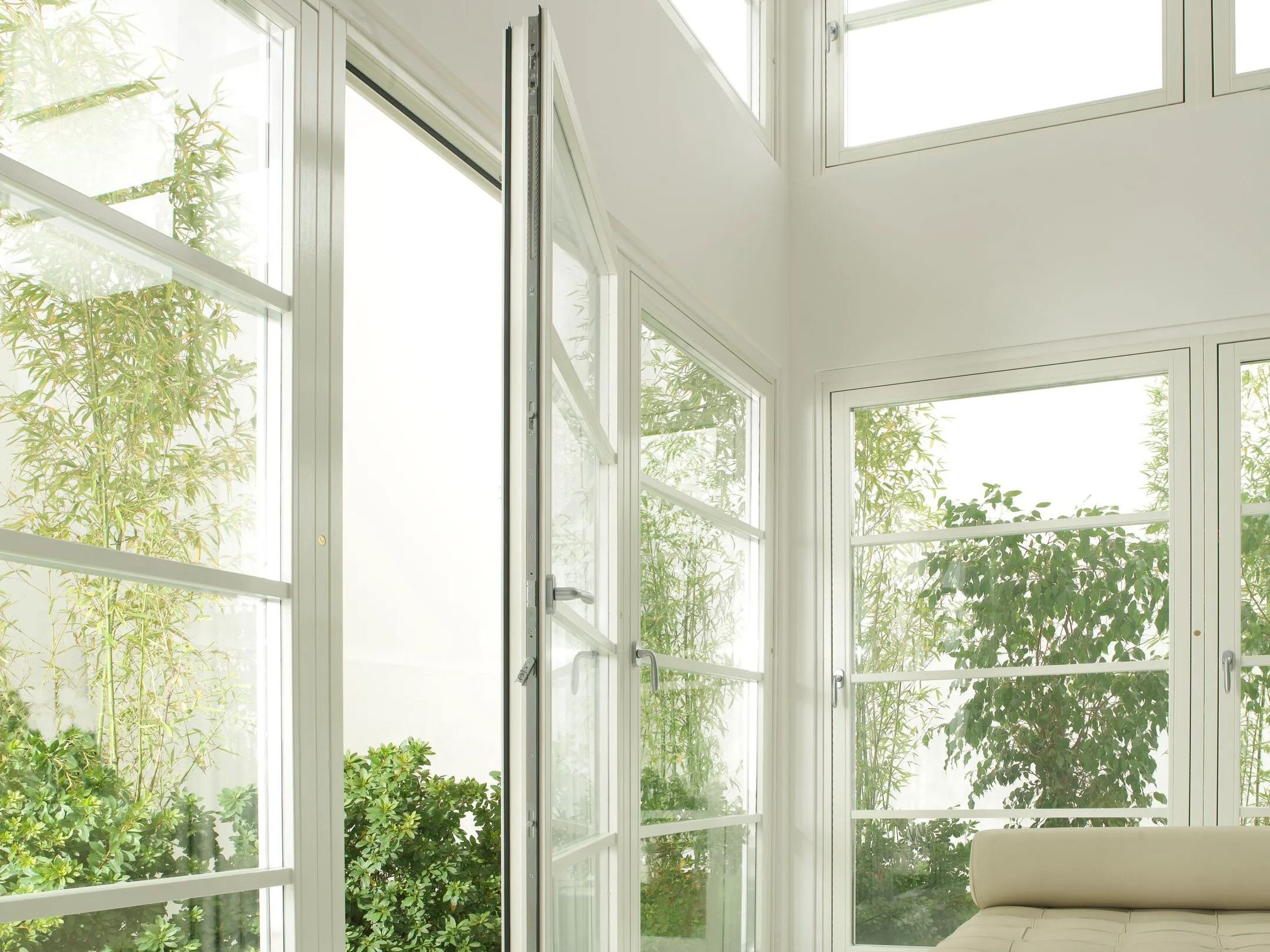 Window made of laminated wood with an external aluminum clad PB Finestre FLAT LEGNO ALLUMINIO ARCH-00049804