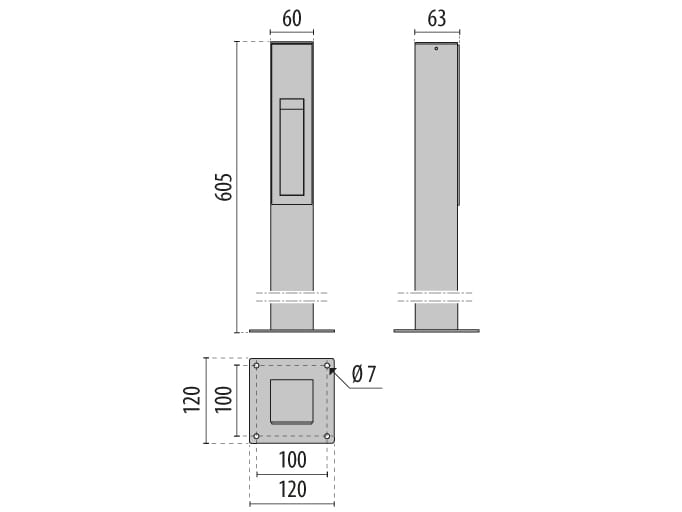 Открытый алюминиевый светодиодный маркер PERFORMANCE iN LIGHTING Insert+ ARCH-00056306 - Вид №2