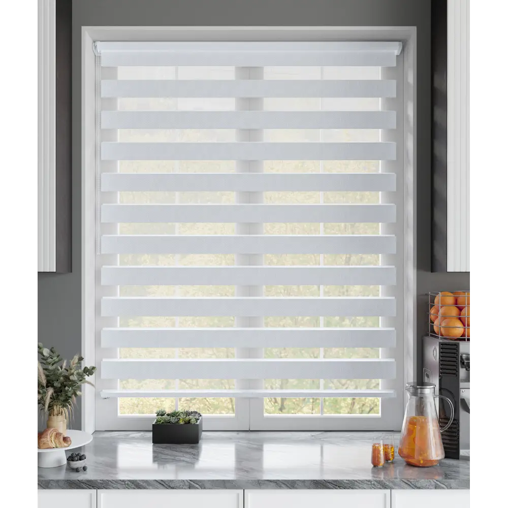 Штора рулонная день-ночь Сиберия 55x160 см белая MIAMOZA Промо 2025 STLM-2086222 - Вид №8