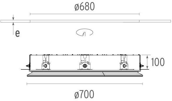 Flos Люминесцентный потолочный светильник непрямого света Architectural collection - muro+soffitto sun-id-1498313 - Вид №6