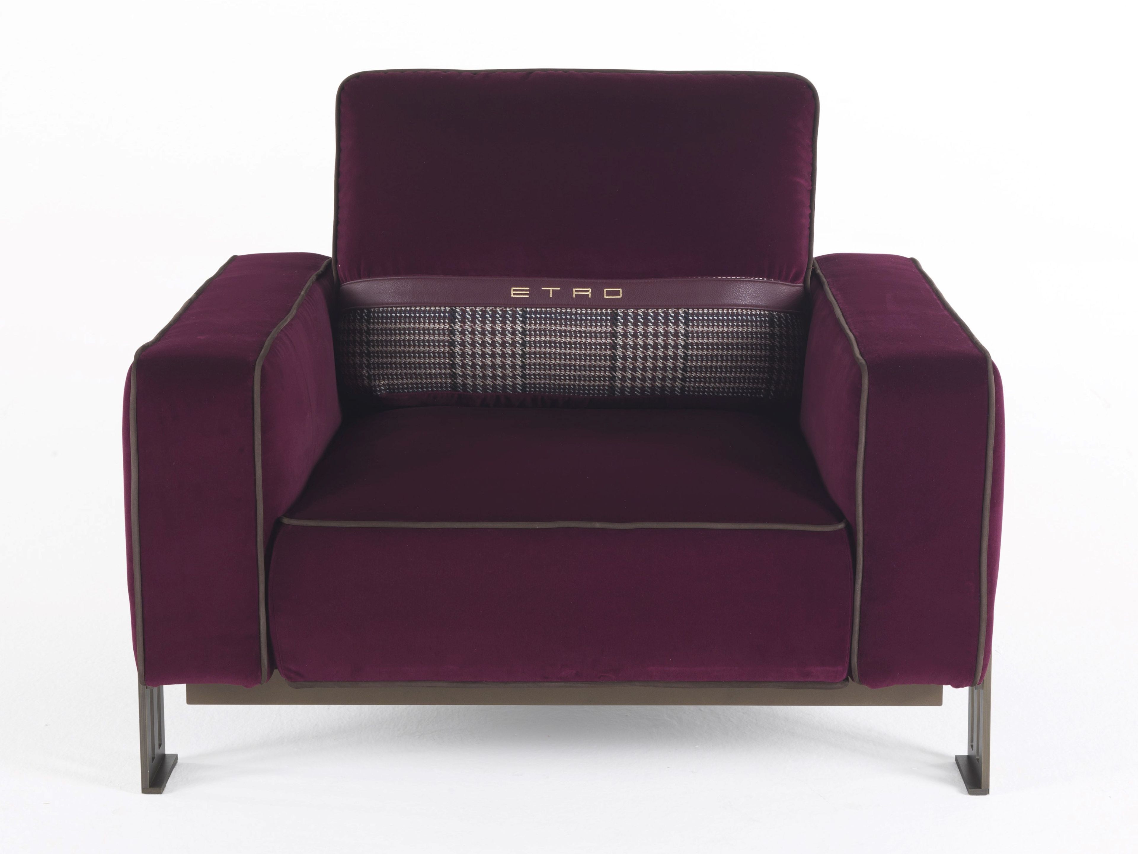 Бархатное кресло с подлокотниками ETRO Home Interiors Klee ARCH-00105028 - Вид №1