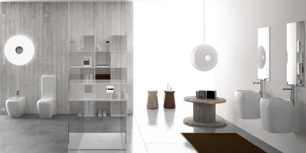 SHLASR Подвесная раковина настенная овальная Ceramica Cielo  белая  - Вид №3