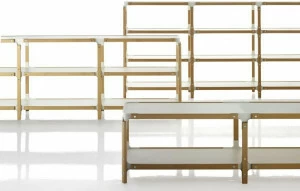 Magis Модульный двухсторонний книжный шкаф из дерева Steelwood