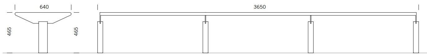 BENKERT BANKE Скамья из нержавеющей стали с подлокотниками без спинки Siardo sun-id-1349158 - Вид №3