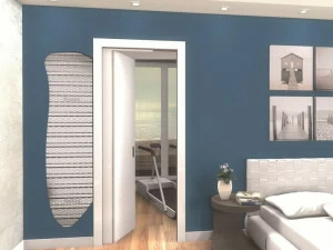 PROTEK® Рама стойки для одинарной раздвижной двери Basic