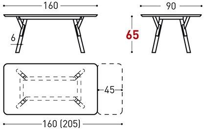 Varaschin Прямоугольный садовый стол Link 222l - Вид №14