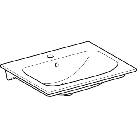 122255000 Встраиваемая раковина Geberit Renova Plan Geberit  - Вид №9