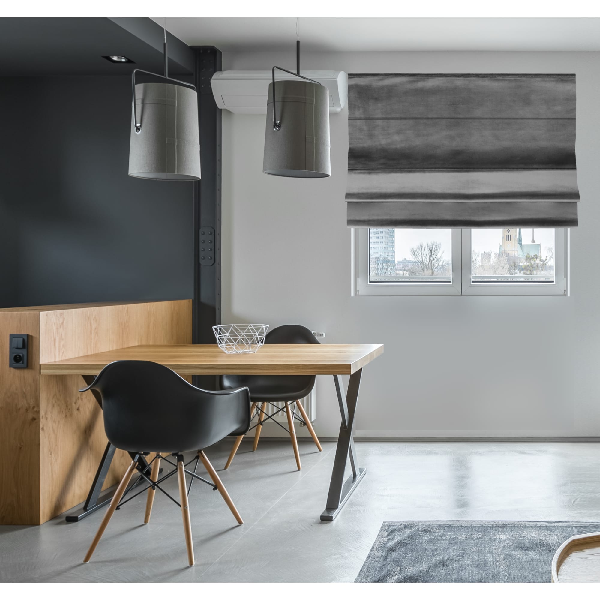 82411453 Штора римская Милфид 180x190 см цвет серый Santreyd  - Вид №6