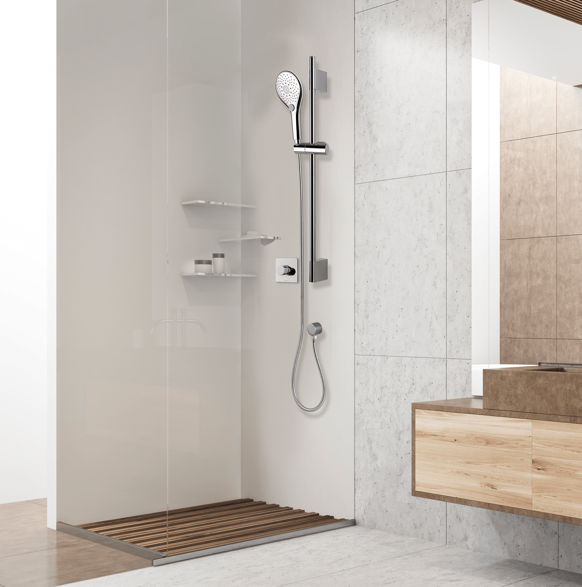 DE6001-N 90 cm Душевые комплекты SYNCRONIA Ø 120 mm BOSSINI  - Вид №1