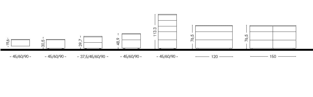 Тумбочка с ящиками Zalf ARCH-00014216 - Вид №2