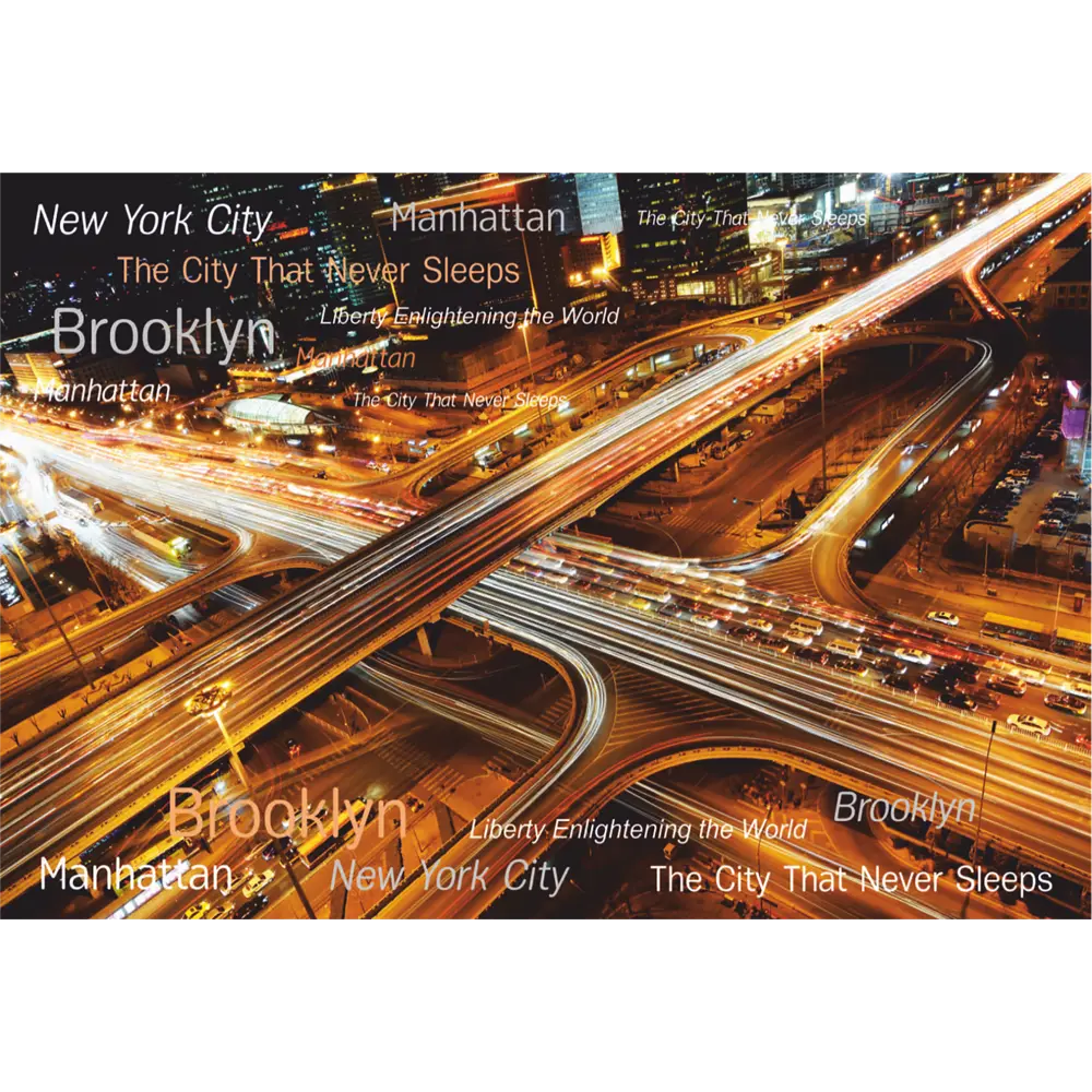 Фотообои Ночной город бумажные, 200x140 см Симфония STLM-2097454