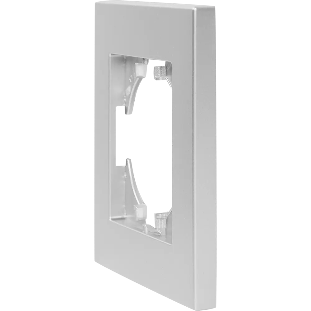 Рамка для розеток и выключателей Gusi Electric City 1 пост цвет серебро Ugra STLM-2149158 - Вид №2