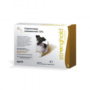 Т00008630 Капли для собак Stronghold 5-10кг 60мг 1 пипетка Zoetis