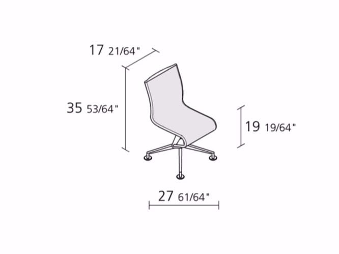 Вращающееся офисное кресло Alias рамка ARCH-00034695 - Вид №3