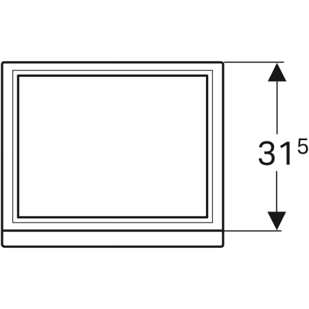 869050000 Шкафчик для раковины Geberit Renova Plan, с одной дверью Geberit  - Вид №14