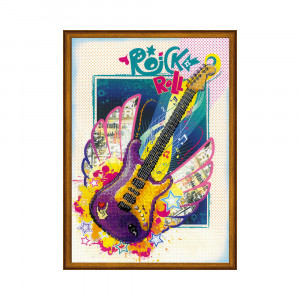 0042 РТ Набор для вышивания Рок-н-ролл 30 х 21 см RIOLIS Частичная вышивка