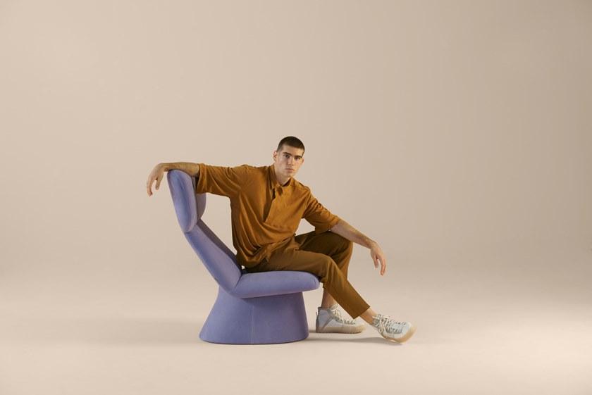 Sancal Стул Wing из нубука Elle sun-id-1413636 - Вид №4