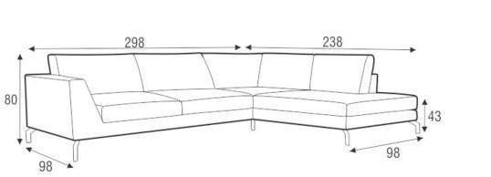 Sits 5-местный модульный угловой диван в ткани Ohio sun-id-1419318 - Вид №3