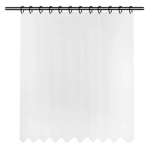 Штора для ванны Bath Plus Органза, 180x200 см, полиэстер, цвет белый