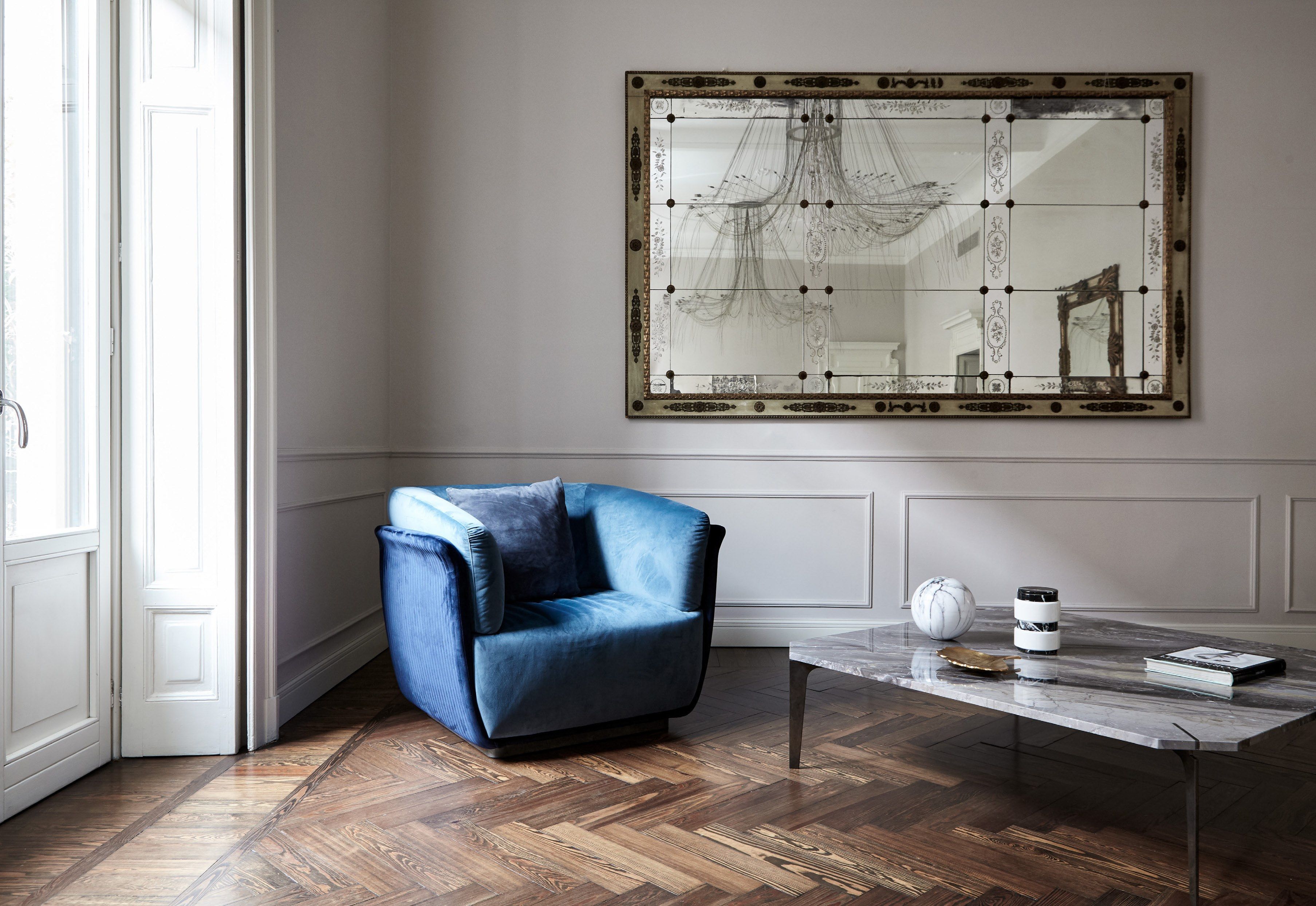 Мраморный квадратный низкий журнальный столик Capital Collection ARCH-00020364 - Вид №3