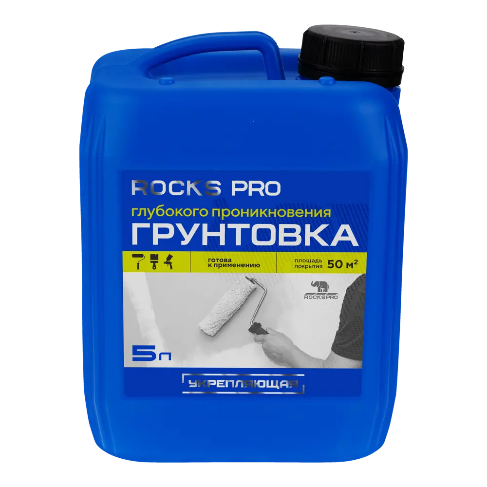Грунтовка глубокого проникновения Rocks Pro белая 5 л Santreyd STLM-2091952