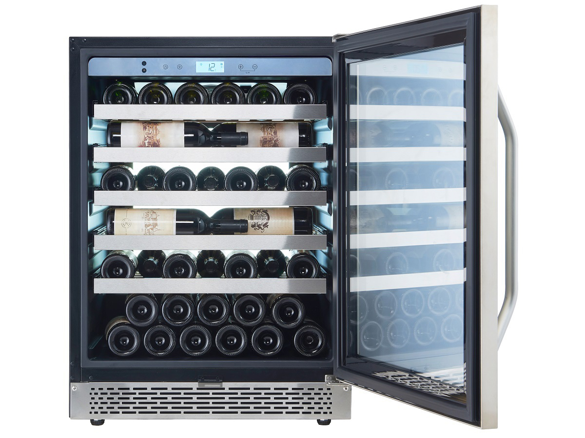 9189162 Винный шкаф Cavanova CV045-1TL серебристый STDN-0033727 - Вид №15