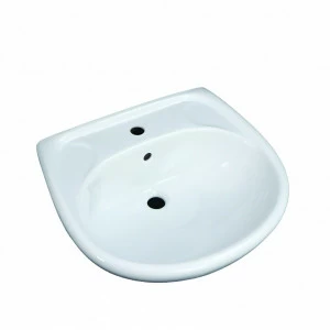 1015125 Подвесная раковина настенная круглая Лобненский Стройфарфор  белая