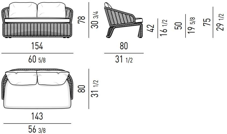 Minotti Открытый диван Halley outdoor sun-id-1390436 - Вид №4