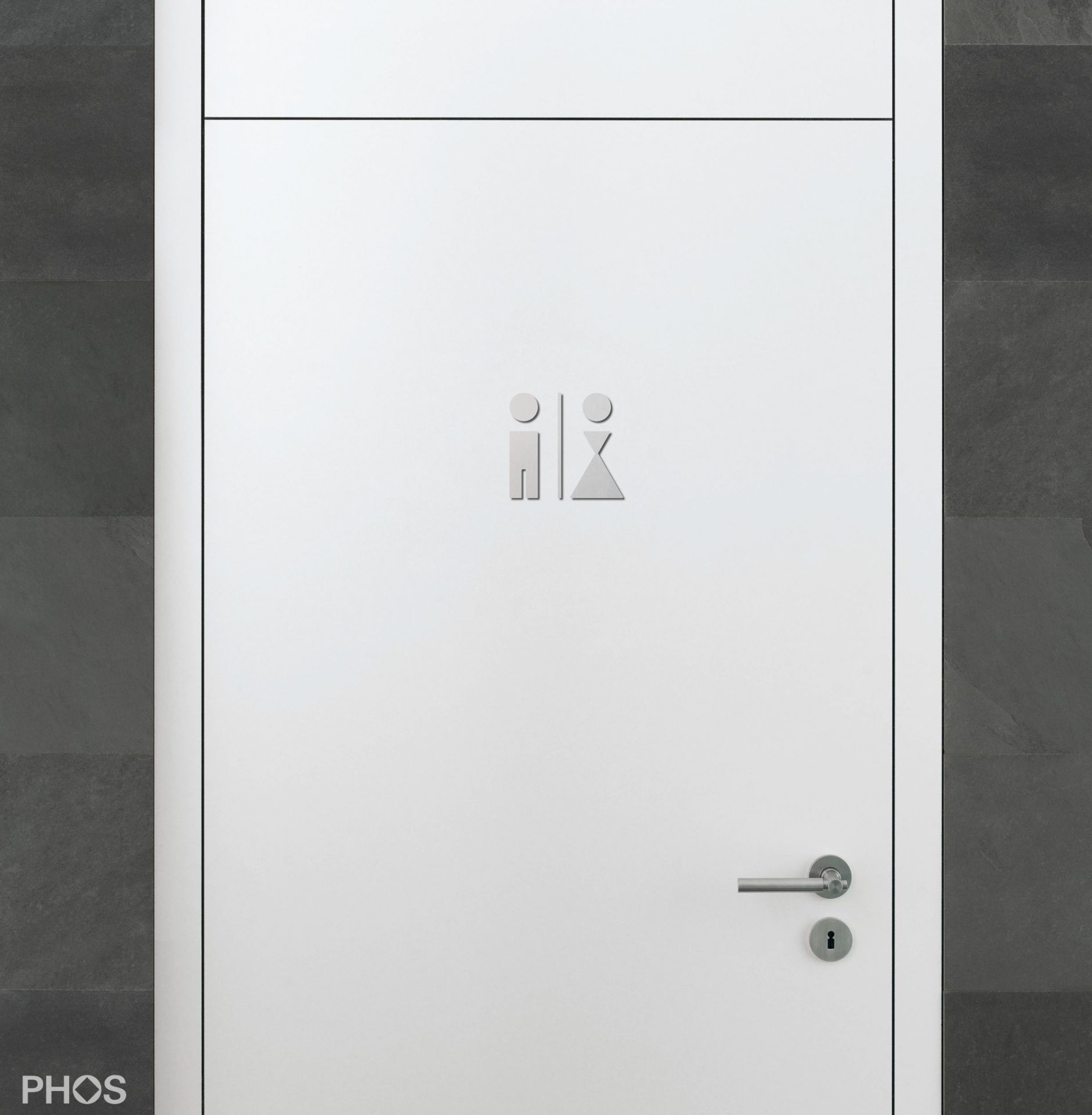 P0201 Туалет пиктограмма мужчины и женщины PHOS  - Вид №2