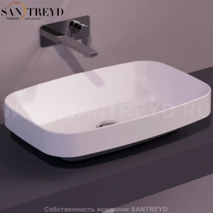 BB11BIANCO Накладная раковина на столешницу  прямоугольная Simas Baden Baden