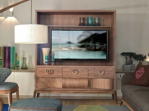 VOLPI Деревянная тумба под ТВ с ящиками Contemporary living 2smo-001-0as
