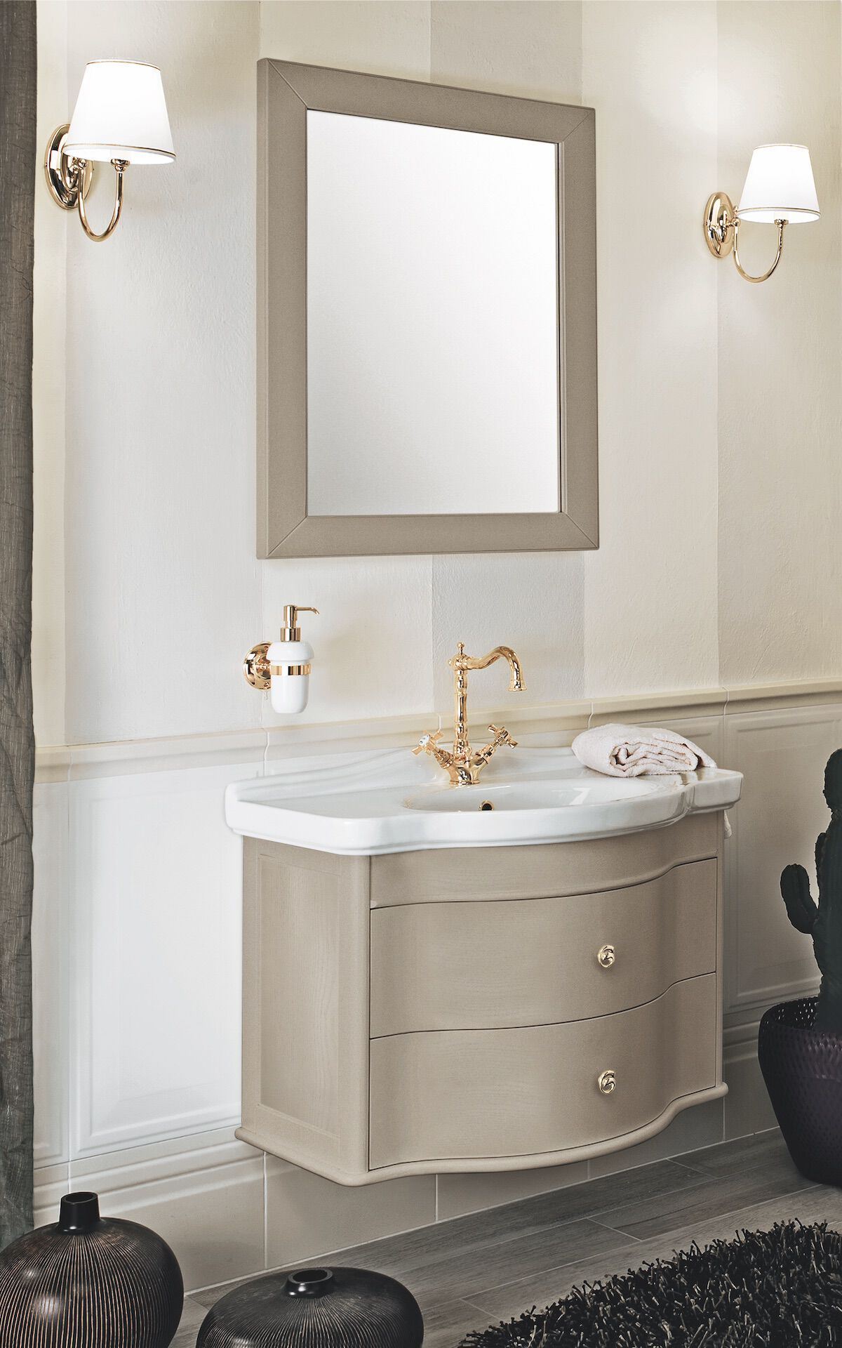 Подвесной умывальник с ящиками Gaia Mobili Classic ARCH-00057642