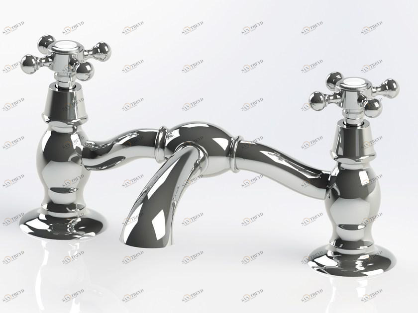 BLEU PROVENCE Смеситель для раковины на 2 отверстия из латуни Rubinetti per lavabo Rl1013