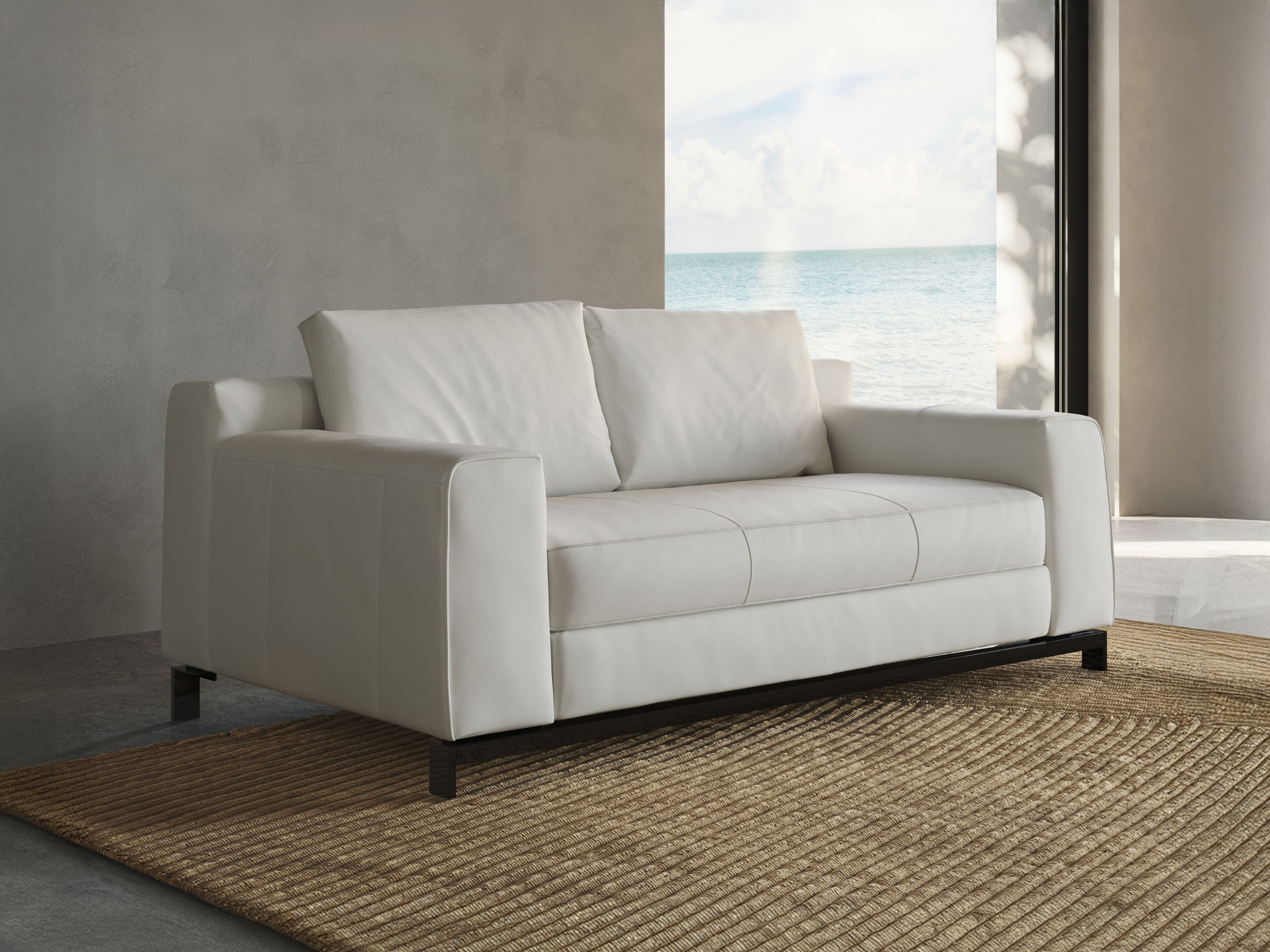 2-местный кожаный диван Natuzzi Italia LEAF ARCH-00133747 - Вид №3