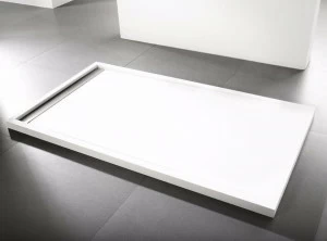 KRION Прямоугольный душевой поддон из krion® в современном стиле Ras