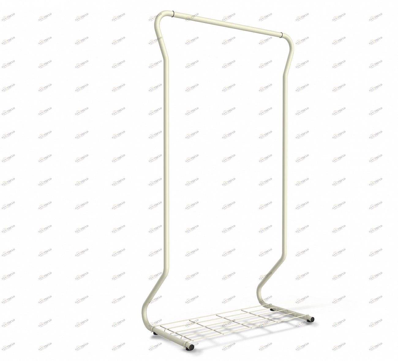 Вешалка гордеробная с ножкой серо-чёрная SHEFFILTON ДИЗАЙНЕРСКИЕ 015544 Серый;чёрный 