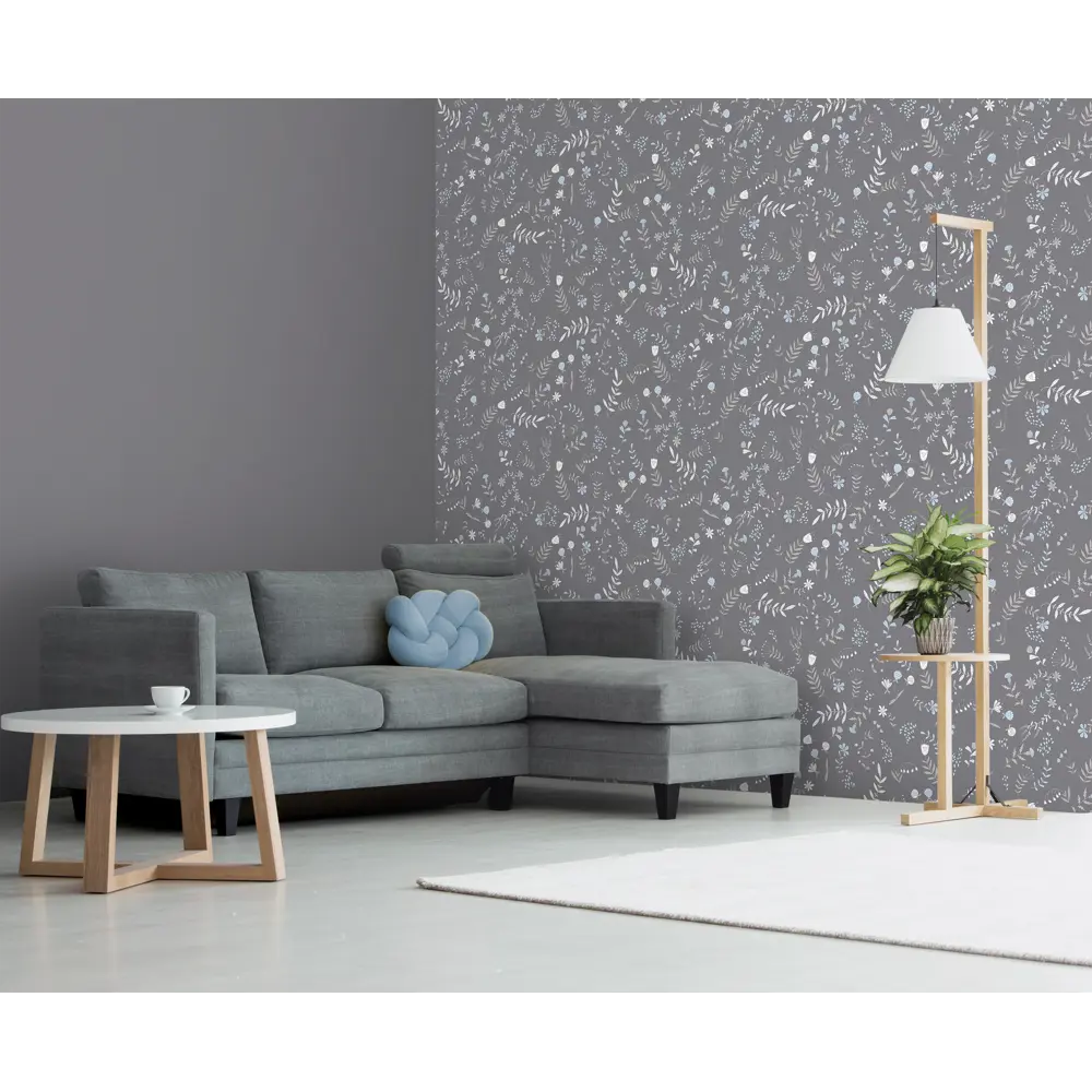 Обои флизелиновые Ateliero Лана 1.06 м серые At38209-15 STLM-2156246 - Вид №4