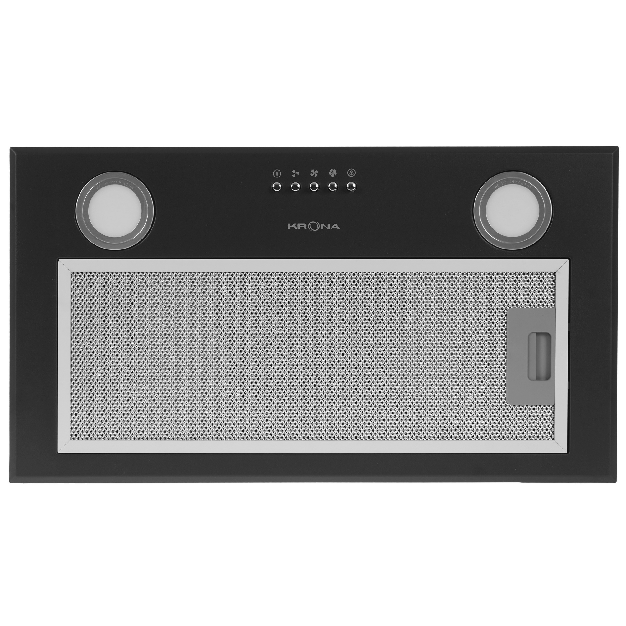 9940302 Вытяжка полновстраиваемая KRONA AMBRA 600 PB черный STDN-0042689 - Вид №5