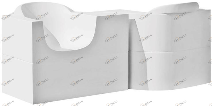 GANSK 2-местный садовый диван из стекловолокна  G3207a 