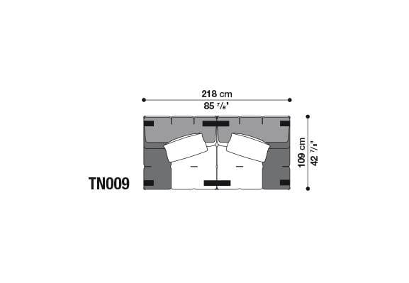 Секционный диван из ткани B&B Italia Tufty-Too ARCH-00095690 - Вид №23