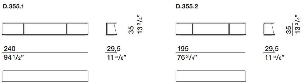 Molteni & C. Подвесной стенной книжный шкаф Heritage sun-id-1502504 - Вид №6