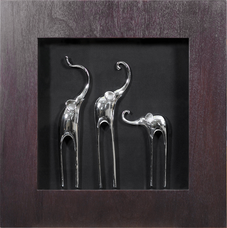 15067A Панно "Три слона 2 (Венге)" LAB.Space  - Вид №1