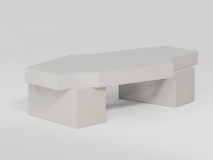 Кожаный журнальный столик