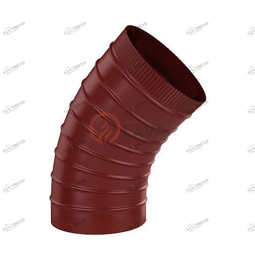 Сэндвич-отвод LAVA 115/180 мм. 45" красный (3011) 4419