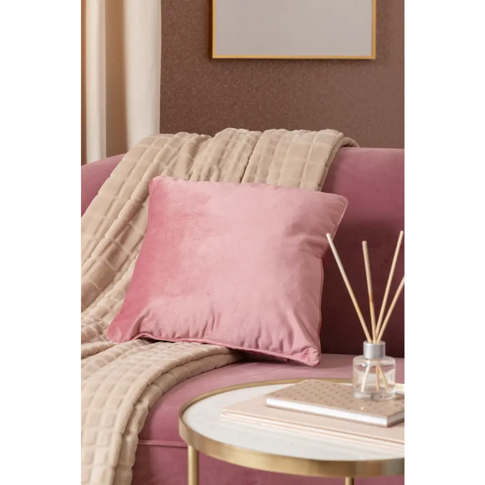Подушка «Бархат», 40х40 см, цвет пыльная роза LINEN WAY STLM-2052067 - Вид №3