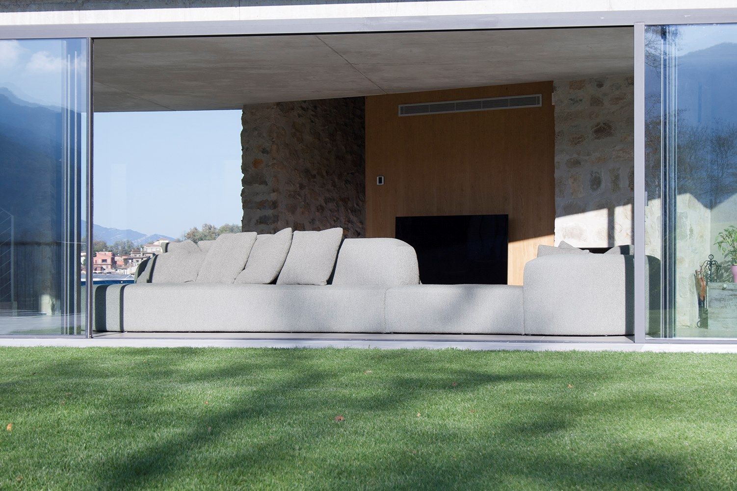 Двусторонняя изогнутая ткань диван CREARTE COLLECTIONS Lab Organic ARCH-00112827 - Вид №6