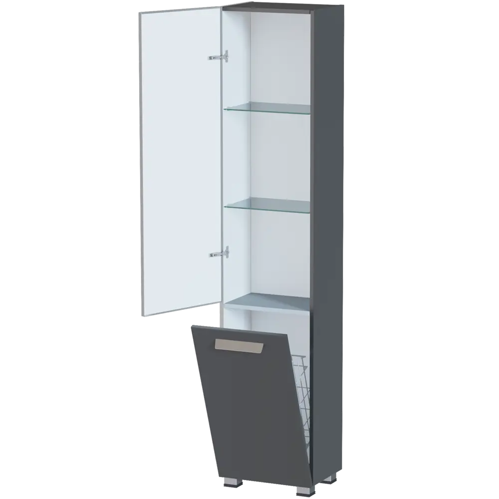 Пенал напольный Hilton 40 см цвет графит VIGO STLM-2041568 - Вид №2