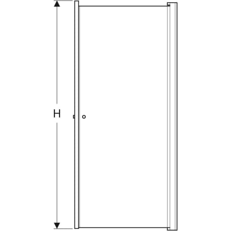 500.893.00.5 Квадратная душевая перегородка IDO Showerama 10-02 Geberit  - Вид №3