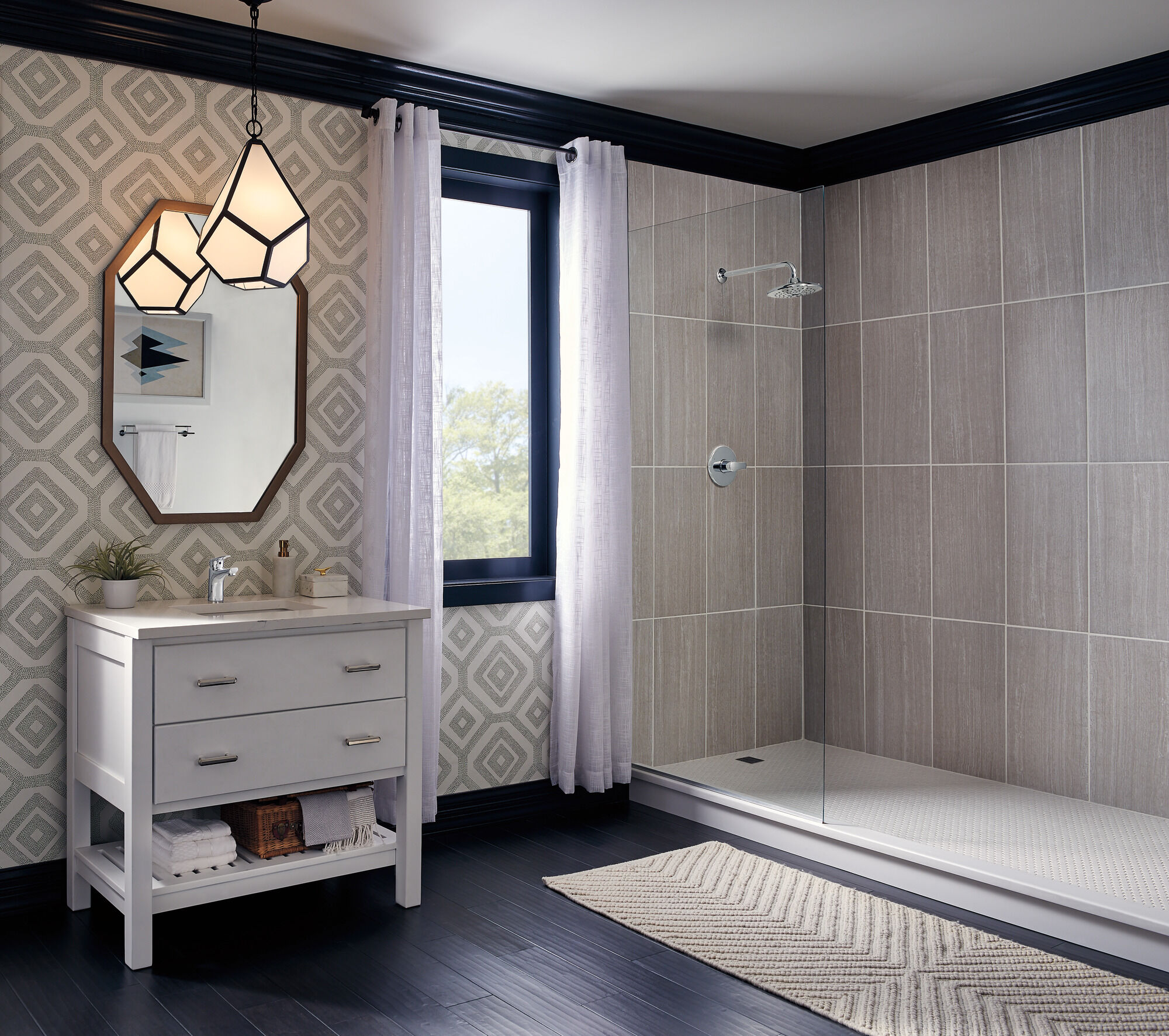 T140440T Подрезка Monitor® серии 14 MultiChoice® Delta Faucet Modern Хром - Вид №1